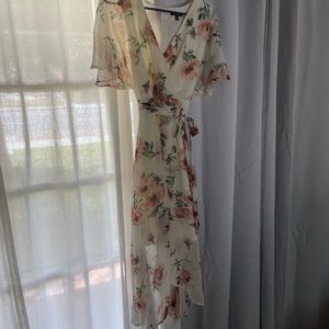 White Floral Dress